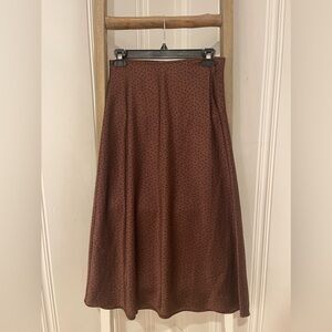 Abercrombie & Fitch Brown Polka Dot Skirt